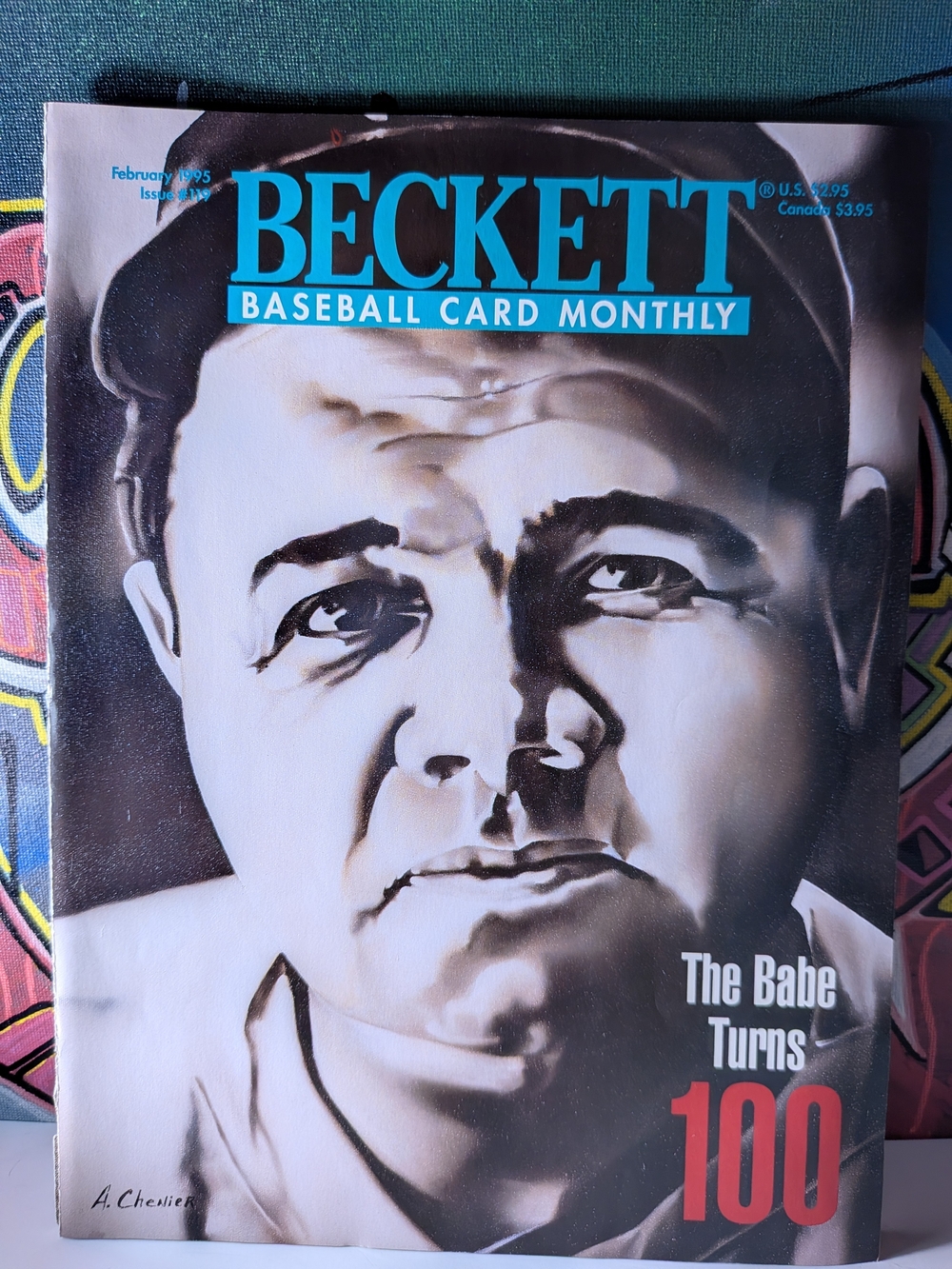 February 1995 🗽 Babe Ruth, NY Yankees — Beckett Baseball Card Magazine The Babe